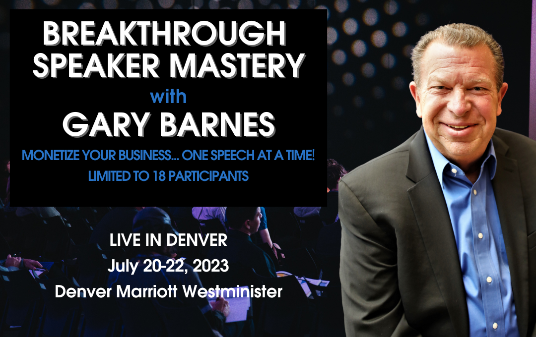 Breakthrough Speaker Mastery Breakthrough Speaker Mastery